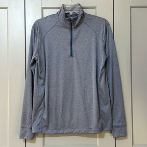 Vineyard Vines Performance Quarter Zip Long Sleeve Pullover Blue Mens Size Small